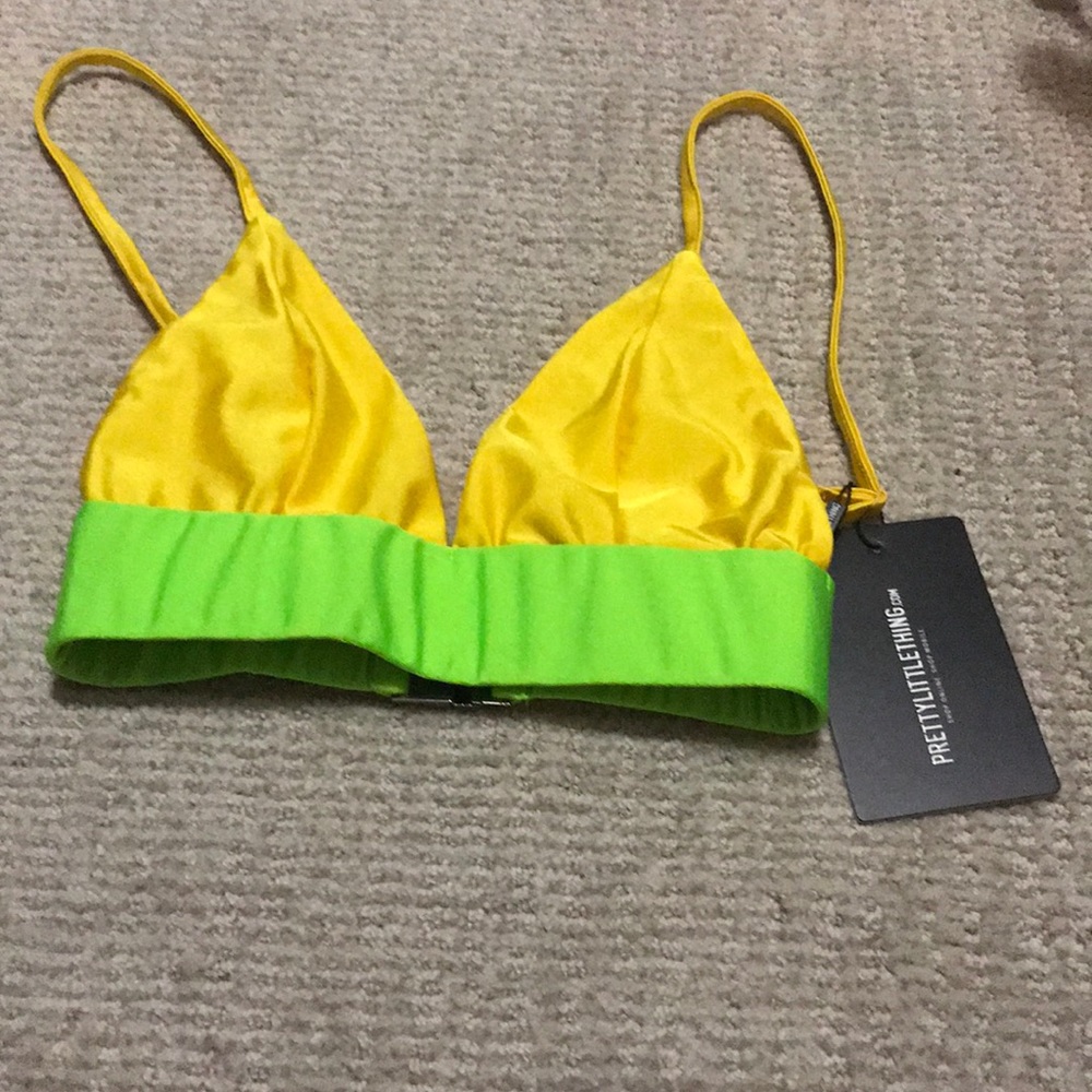 Pretty little thing neon bikini top
